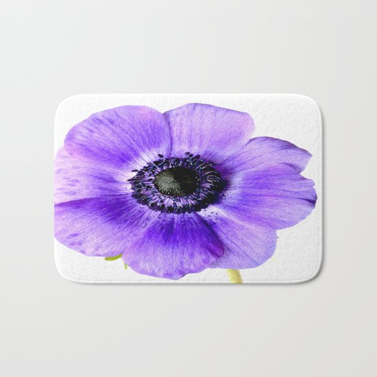 Pretty Purple Flower Bath Mat