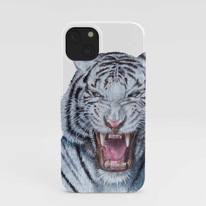 Double White tiger iPhone Case