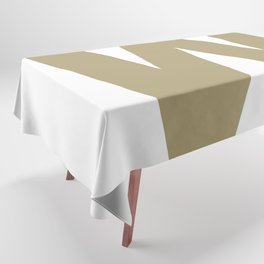 Letter W (Sand & White) Tablecloth