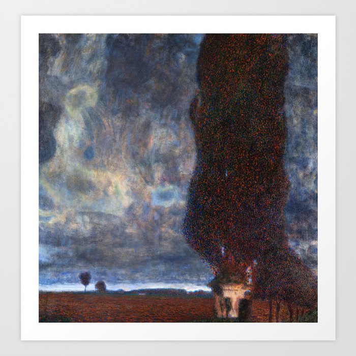 The Large Poplar II, Gathering Storm, 1903 by Gustav Klimt Art Print