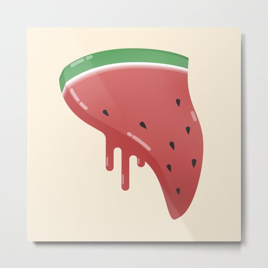 Summer Pizza Metal Print