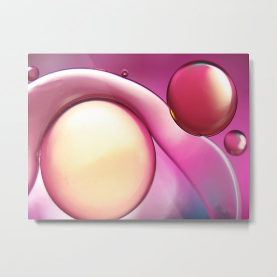 Oil On Water Yin-Yang Metal Print