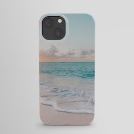 Beautiful tropical turquoise sandy beach photo iPhone Case