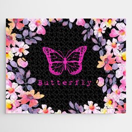 Pink butterfly Jigsaw Puzzle