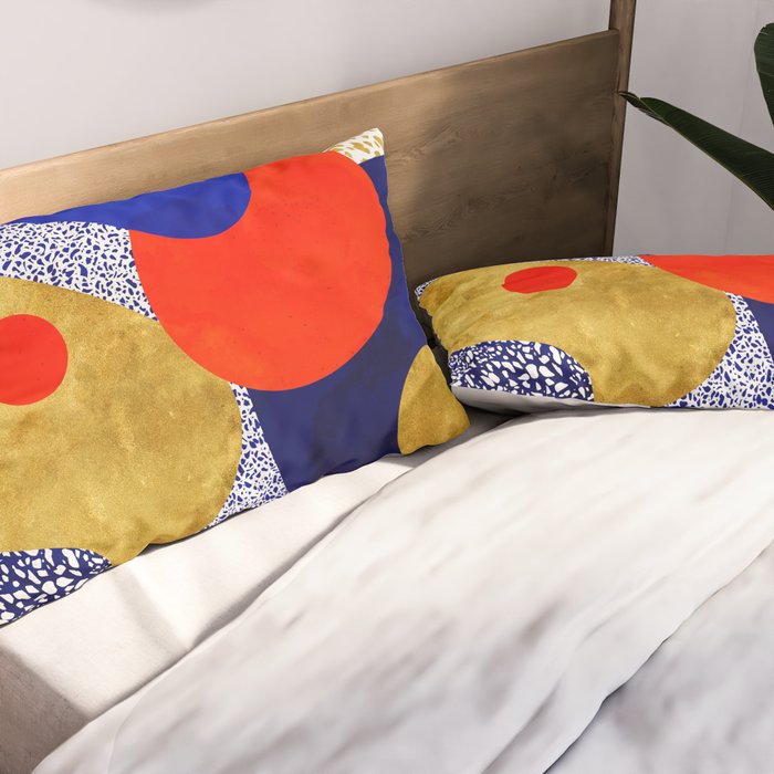 Cotton Society6 Terrazzo by Kind of Style on Cotton King Set of 2 Pillow Sham King Set of 2