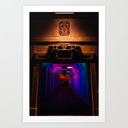 Rainbow Light Tunnel III Art Print