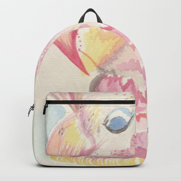 Pastel Cockatiel Bird Art Backpack