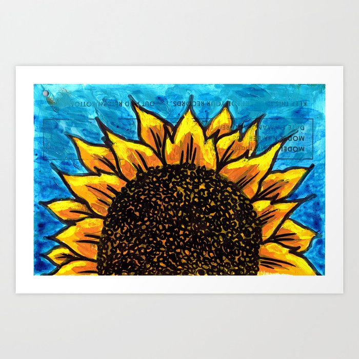 Sunflower Days  Art Print