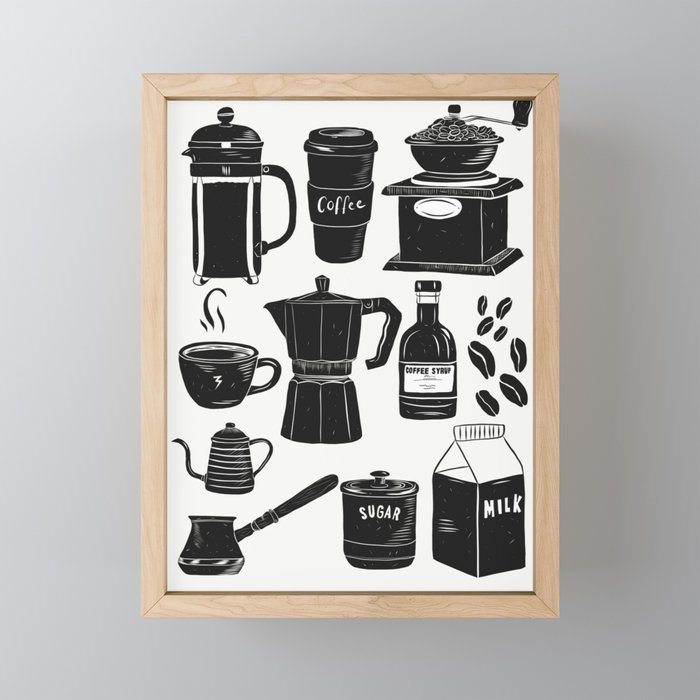 Coffee Culture Framed Mini Art Print