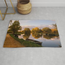 Golden canals - Life in a painting Area & Throw Rug