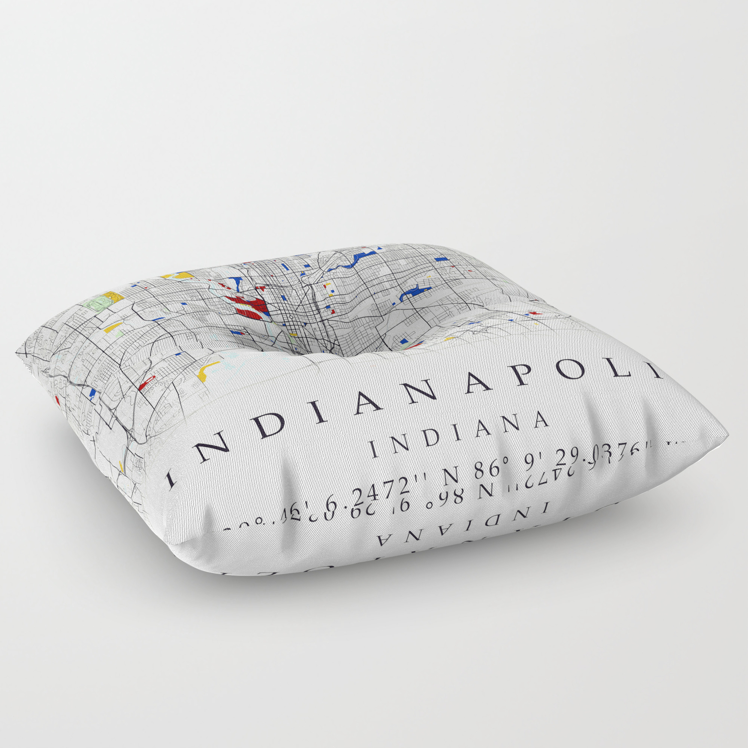 Indianapolis Map Poster Print Wall Art Indiana Gift Modern Map