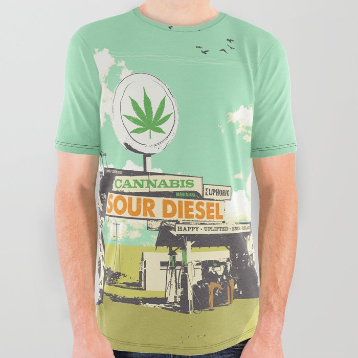 SOUR DIESEL All Over Graphic Tee