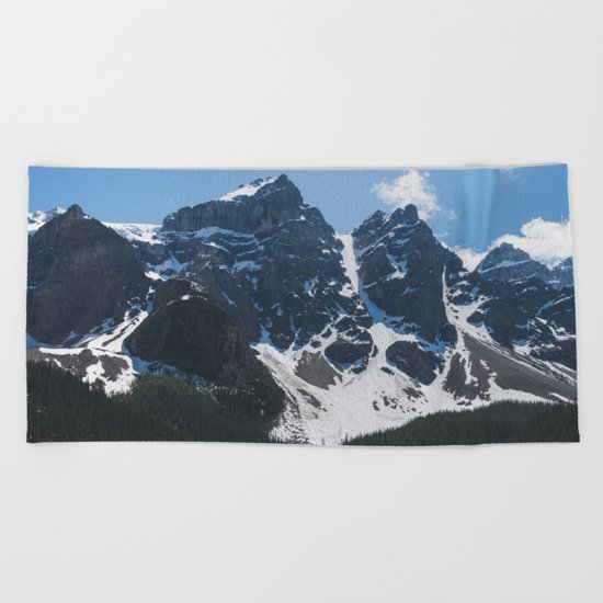 Landscape | Lake Moraine | Alberta | Wild | Nature Beach Towel