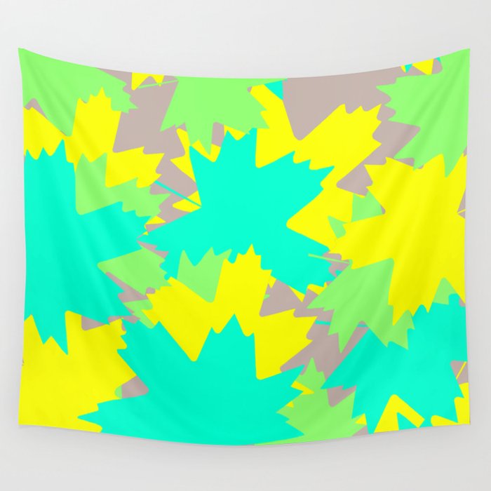Maple Leaf pattern (luminus colours) Wall Tapestry
