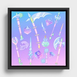 DnD Weapons Framed Canvas