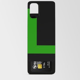 Letter L (Green & Black) Android Card Case