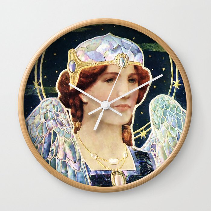 “Angel in Mother-of -Pearl” by Frederick Marriott Wall Clock