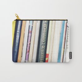 Books 2 Carry-All Pouch | Pattern, Minimalism, Abstract, Geometric, Books, Paper, Poster, Design, Contemporary, Expressionism 