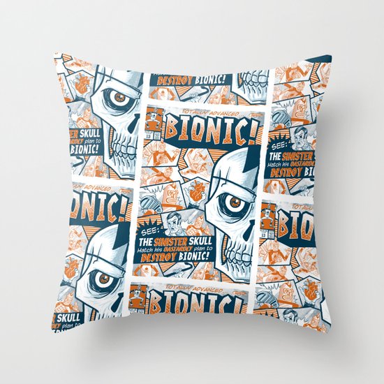 BIONIC! Throw Pillow