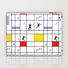 Dancing like Piet Mondrian - Composition with Red, Yellow, and Blue Laptop Skin