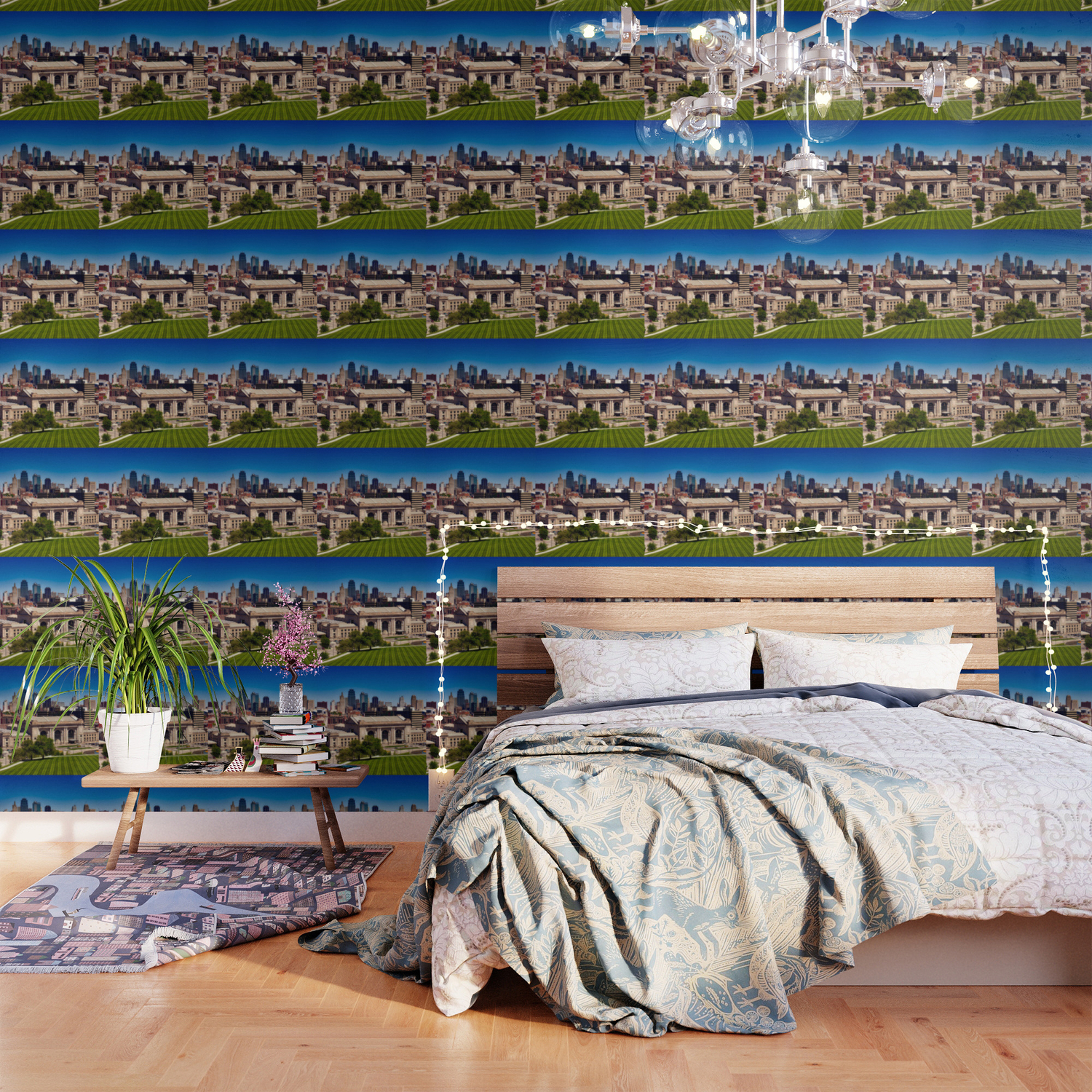 Kansas City Skyline Wallpaper By Colorfuldesigns Society6