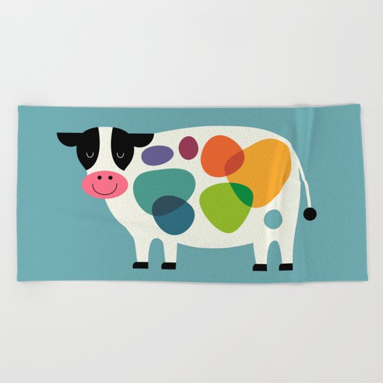 Awesome Cow Beach Towel