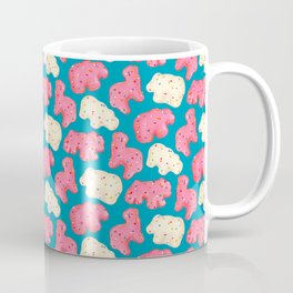 Frosted Animal Cookies Pattern - Blue Coffee Mug