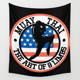 Muay Thai The Art Of 8 Limb - Thai Boxing Gift Wall Tapestry