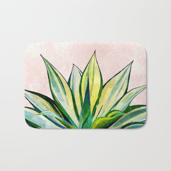 Agave V2 #society6 #buyart #lifestyle #artprint Bath Mat