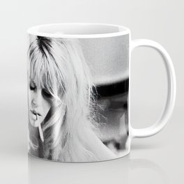 Brigitte Bardot Playing Cards, Black and White Photograph Coffee Mug