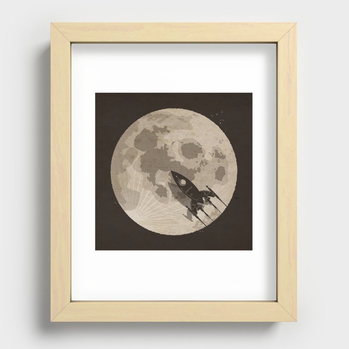 Around the Moon Recessed Framed Print