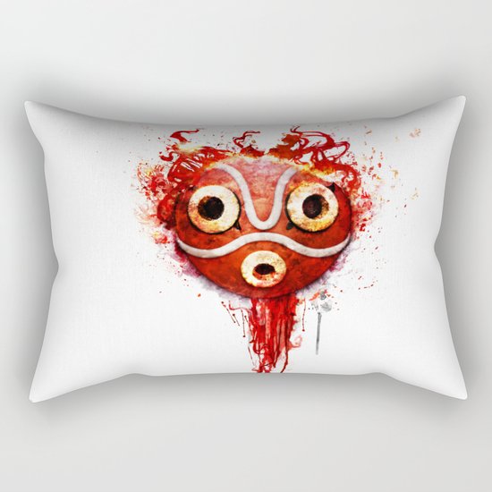 princess mononoke mask Rectangular Pillow