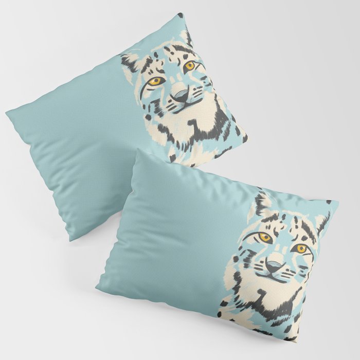 Big Cat Series - Lynx Blue Pillow Sham