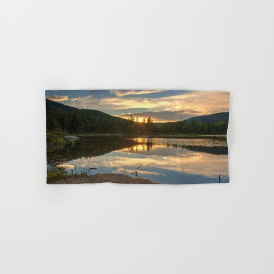 Lily Pond Sunset Hand & Bath Towel