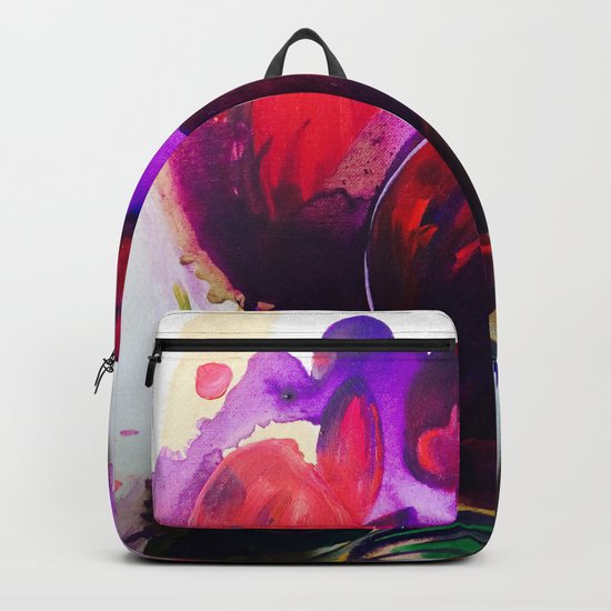 Purple and Gold Poppies Maybe? Backpack