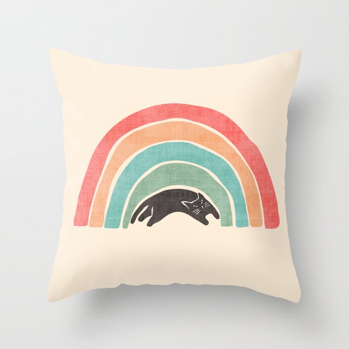 I'ma wittle wainbow Throw Pillow
