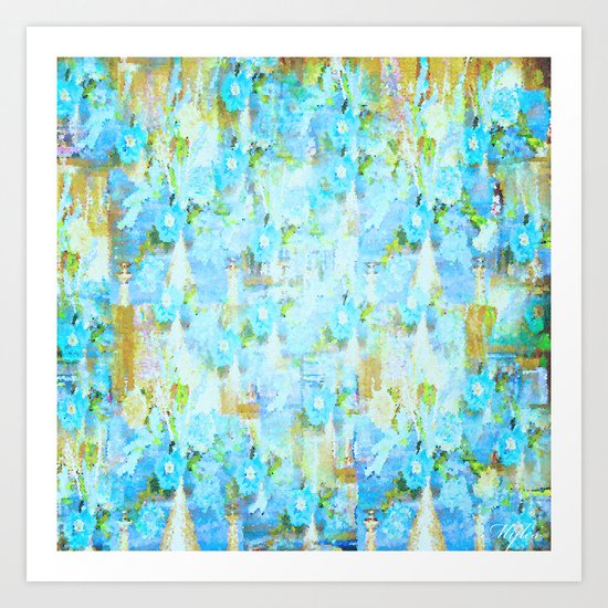 BLUE CITY Art Print