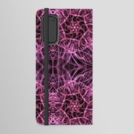 Liquid Light Series 73 ~ Red Abstract Fractal Pattern Android Wallet Case