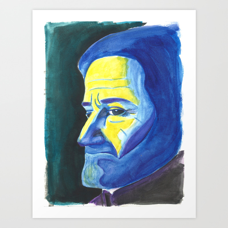Robin Williams Art Print By Rabidwire Society6
