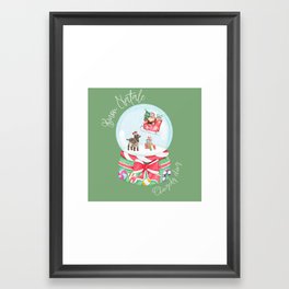 Buon Natale with the Italian Christmas Donkey  Framed Art Print