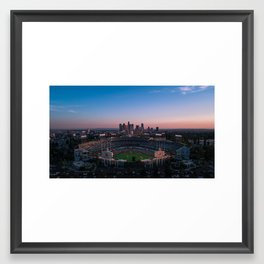 Dodger Stadium Framed Art Print | Sunset, La, Dodgerstadium, Stadium, City, Cityscape, Losangeles, Landscape, Dodger, Photo 