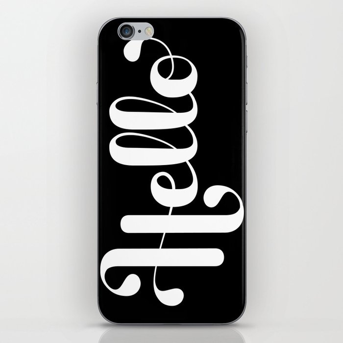 Hello Lettering iPhone Skin