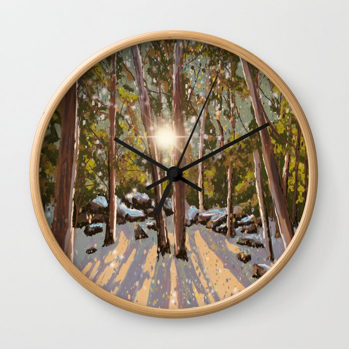 Forest Scene Wall Clock