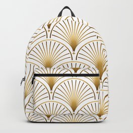Art Deco Gold Geometric Pattern With Gold Shimmer Backpack | Seamlesspattern, Goldpattern, Modernpattern, Vintagepattern, Artdeco, Goldelegantpattern, Modernartdeco, Goldgeometric, Graphicdesign, Vintageartdeco 