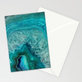 Teal Agate Stationery Card