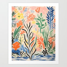 Summer Garden Matisse Inspired Art Print