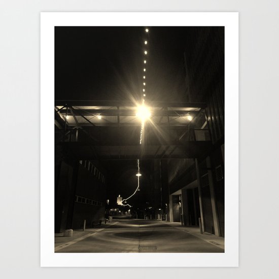 Alley Lights Art Print