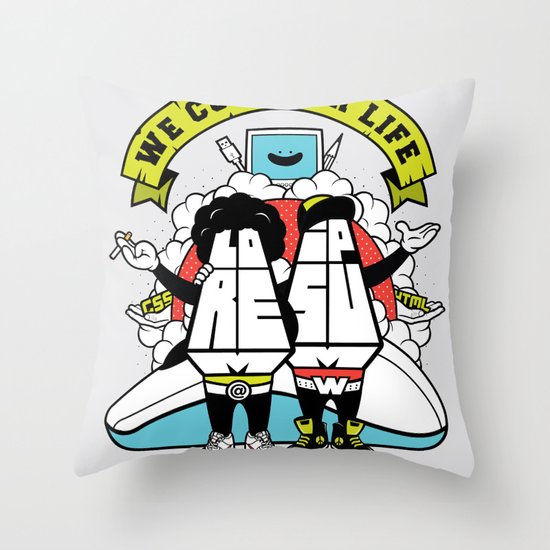 Lorem & Ipsum Throw Pillow