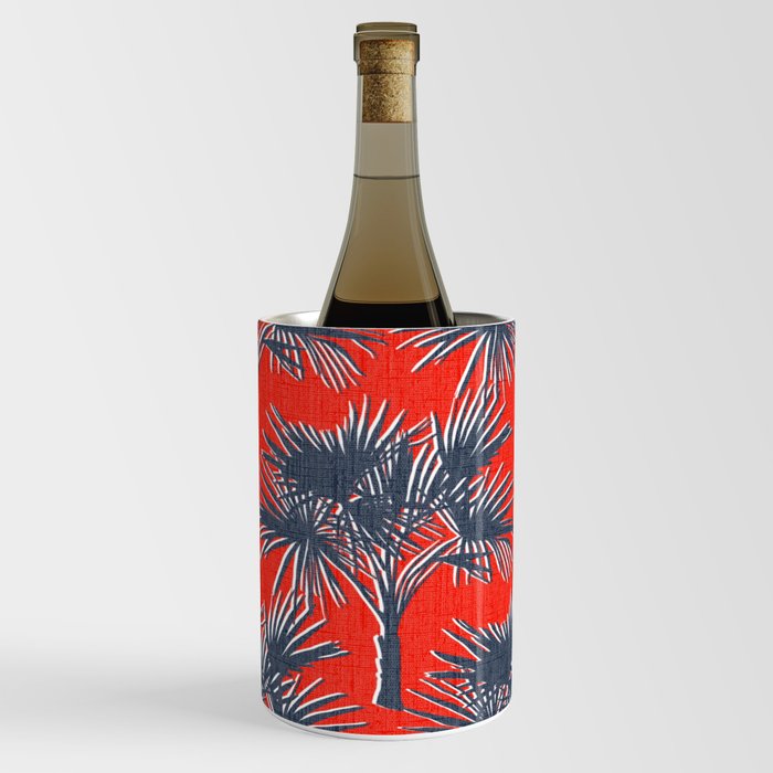 70’s Palm Springs Red White and Blue Wine Chiller