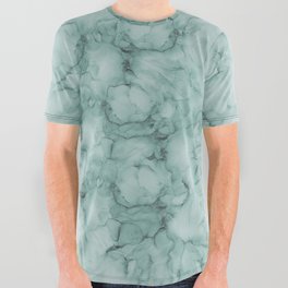 Teal inkiness 2 All Over Graphic Tee